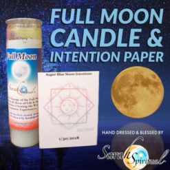FULL MOON CANDLE INTENTION PAPER