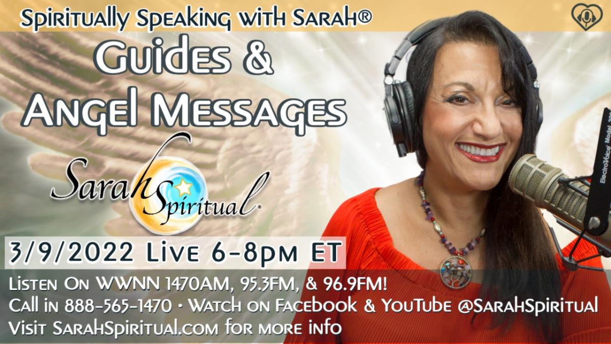 Spiritually Speaking With Sarah Guides and Angel messages Master Image