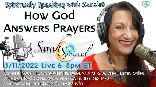 Spiritually Speaking With Sarah-How God Answers Prayers Master Image