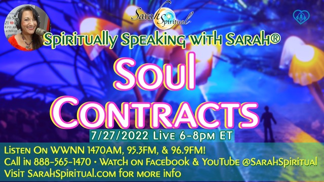 Spiritually Speaking With Sarah-Soul Contracts Master Image