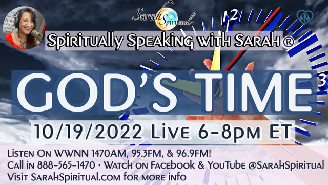 Spiritually Speaking With Sarah- God's Time Master Image