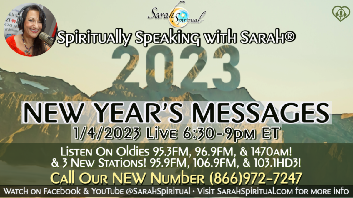 Spiritually Speaking With Sarah- New Years messages master image