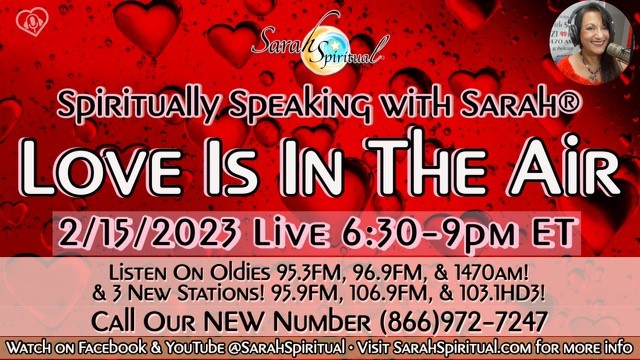 Spiritually Speaking With Sarah- Love Is In The Air master image