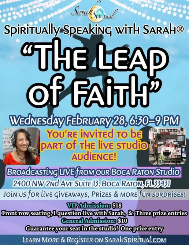 SSR 718 Leap of Faith LIVE Broadcast Boca HSBanner